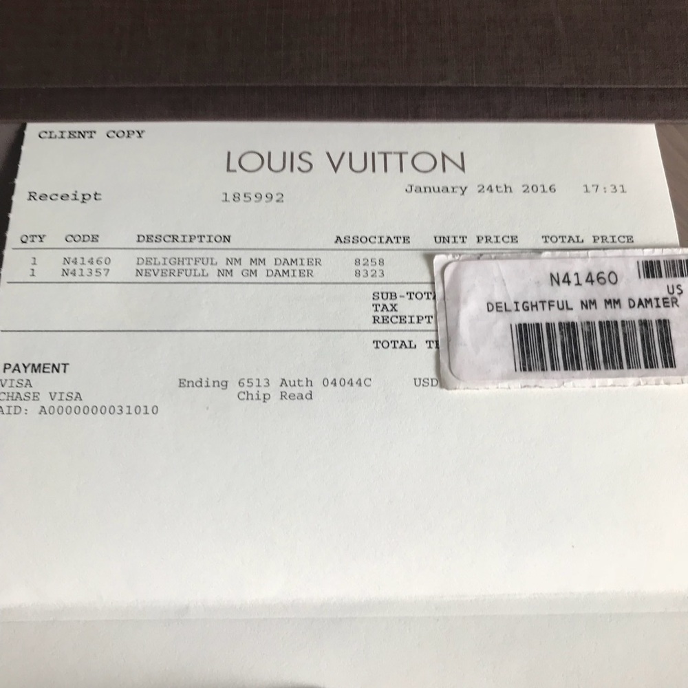 ❌SOLD❌ Louis Vuitton Delightful Nm Mm Damier Ebene - Picture 6 of 8